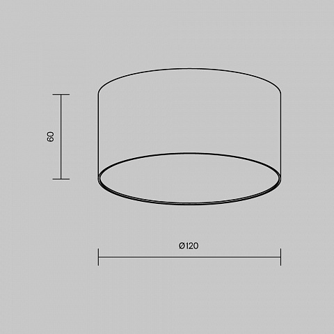 Накладной светильник Maytoni C032CL-12W2.7K-RD-B