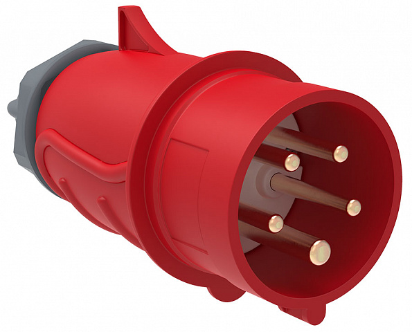 IEK Вилка переносная ССИ-025 32А-6ч/200/346-240/415В 3Р+РЕ+N IP44 MAGNUM