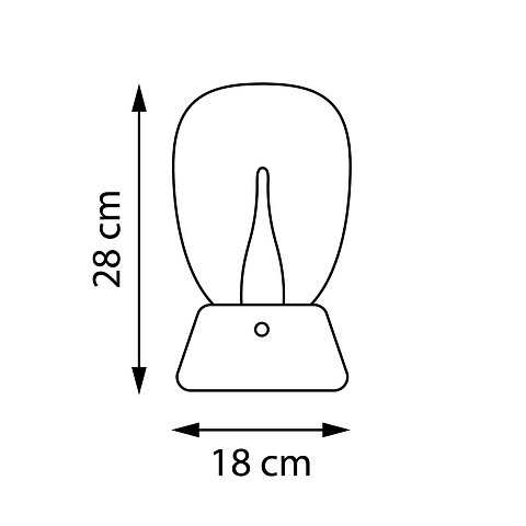 Настольная лампа диммируемая 10W 3000K матовый/хром Uovo III Lightstar 807914