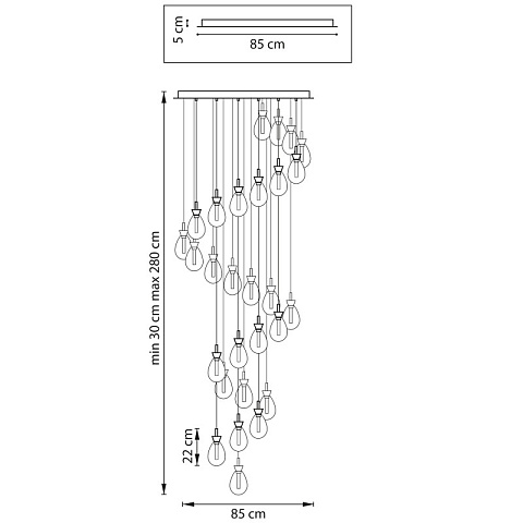 Каскадная люстра Lightstar 805289