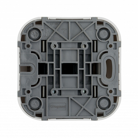 Legrand Quteo Белый Переключатель 2-клавишный 10А