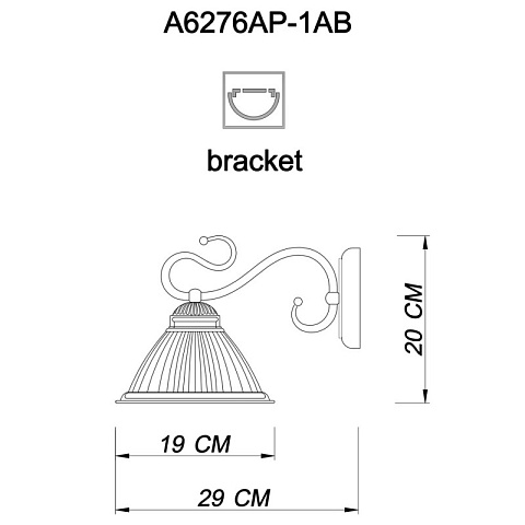 Бра ARTE Lamp A6276AP-1AB