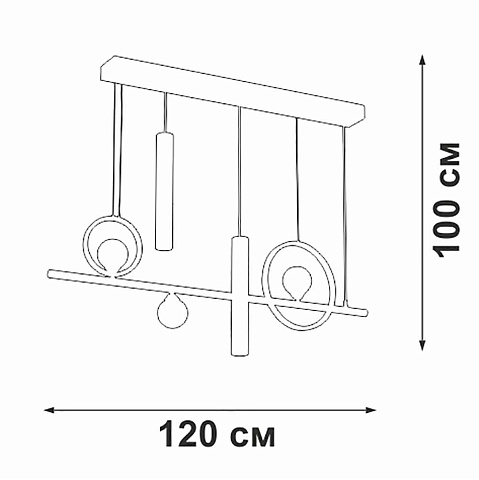 Подвесная люстра Vitaluce V3095-0/5S