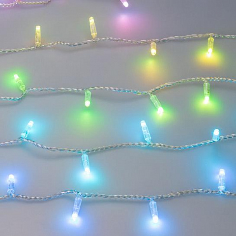 Уличная светодиодная гирлянда Ardecoled нить 230V разноцветная ARD-String-Classic-10000-Clear-100Led-Live RGB-DMX 031740