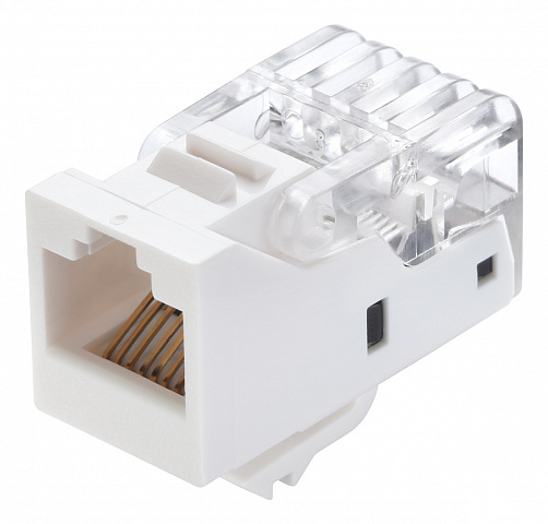 Вставка Keystone с коннектором RJ45 CAT5E (147401 WT)