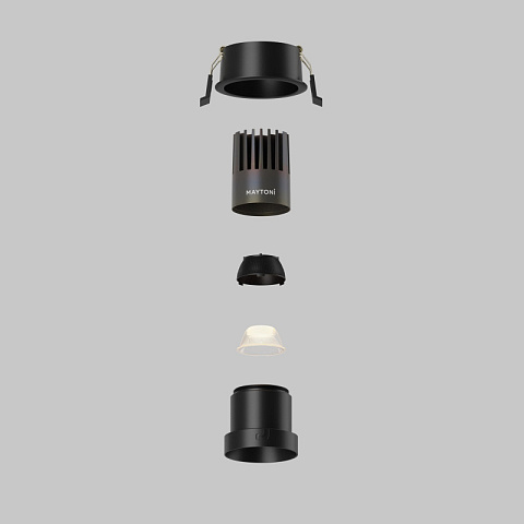 Встраиваемый светильник Maytoni DL116-10W-3K-B
