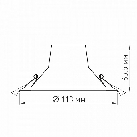 Встраиваемый светодиодный светильник Arlight LTD-Legend-R115-10W Warm3000 027317(1)