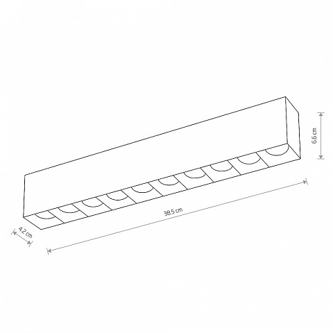 Накладной светильник Nowodvorski Midi Led Black 10056