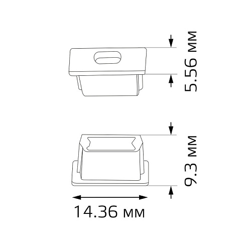 Заглушка профиля Gauss BT481