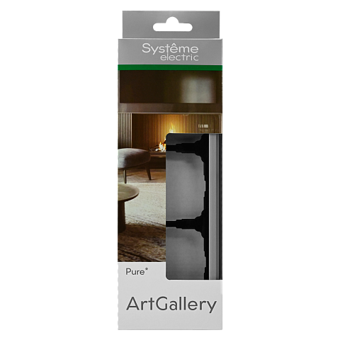 Systeme Electric ArtGallery Pure Органическое стекло Алюминий Рамка 3-ая
