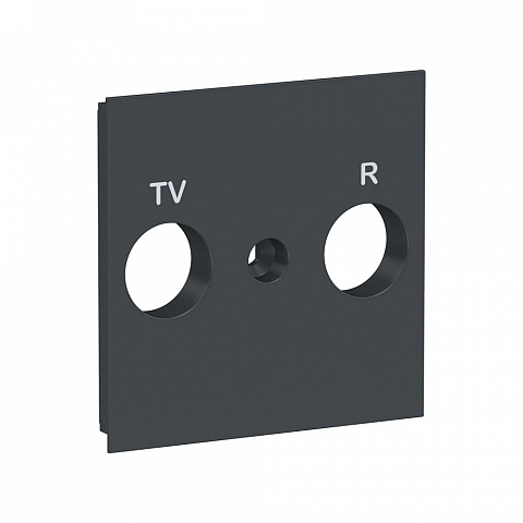 Schneider Electric Unica New Антрацит Панель лицевая TV/FM розетки