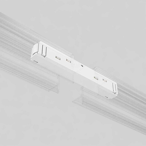 Прямой коннектор белый Elektrostandard 95135/00_система Слим a072618