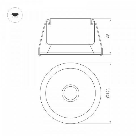 Светильник Downlight Arlight 044792