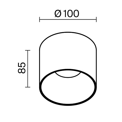 Накладной светильник Maytoni C064CL-01-15W4K-D-RD-WB