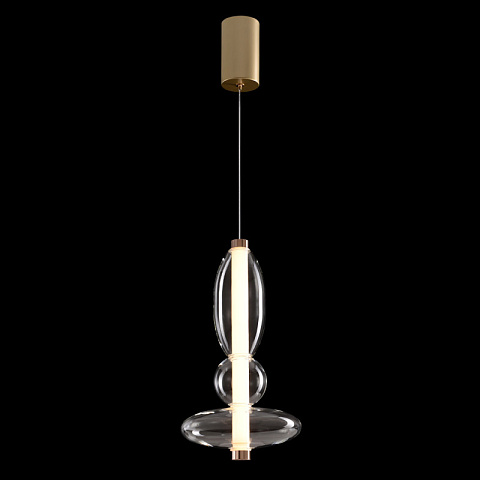 Подвесной светильник Crystal Lux QUASAR SP10W LED TRANSPARENT