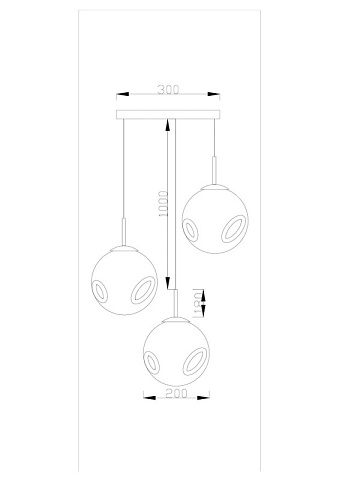 Подвесной светильник Moderli V11522-3P