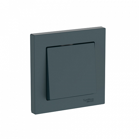 Systeme Electric AtlasDesign Изумруд Выключатель 1-клавишный, сх.1, 10АХ, в сборе, быстрозажим. клем.