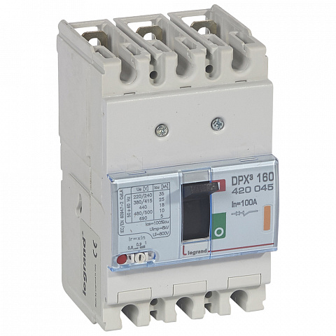 Legrand DPX3 160 Автоматический выключатель 3P 100А 25kA