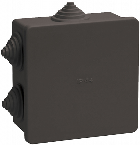 IEK Коробка расп. КМ41235 85х85х40мм IP44 6 вв. черная