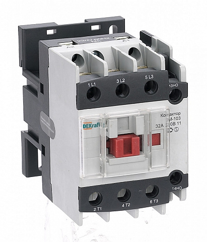 Dekraft Контактор 32А 110В АС3 1НО+1НЗ КМ-103
