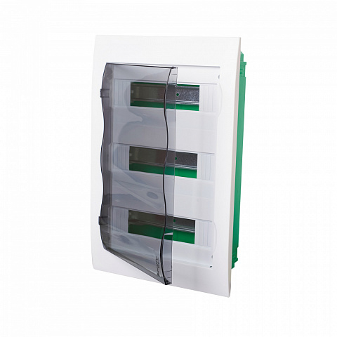 Systeme Electric EASY 9 Корпус встраиваемый с прозрачной дверью 3ряд/36мод, IP40, IK07, 63А, 2 клеммы
