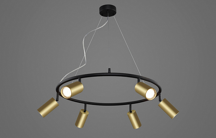 Подвесная люстра Crystal Lux CLT 015C6 D600 BL-GO