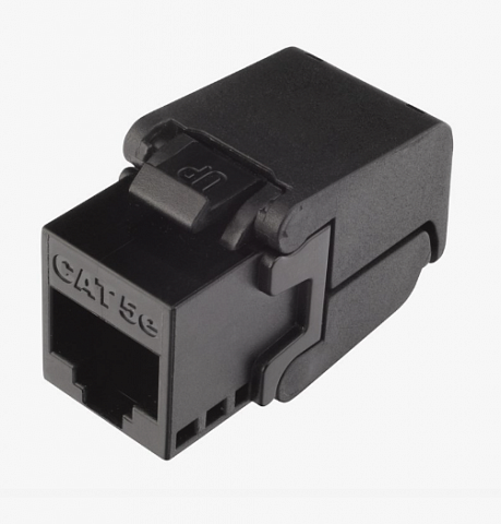 Вставка Keystone с коннектором RJ45 CAT5E (147401 BK)