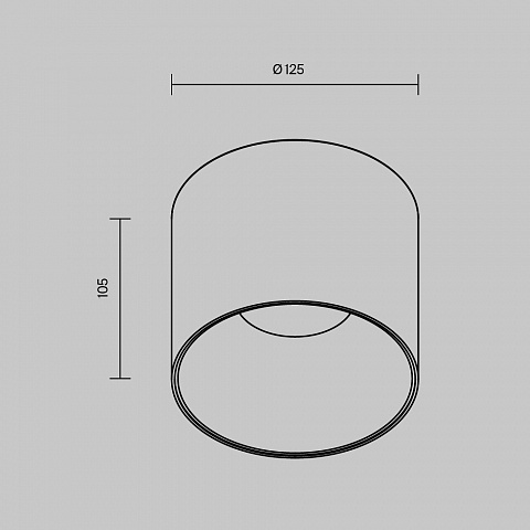Накладной светильник Maytoni C064CL-01-25W3K-D-RD-WB
