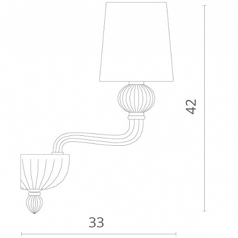 Бра Divinare 1154/01 AP-1