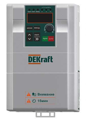 Dekraft Преобразователь частоты DEKV060-3.7кВт 3 фазы 380В с торм. модулем