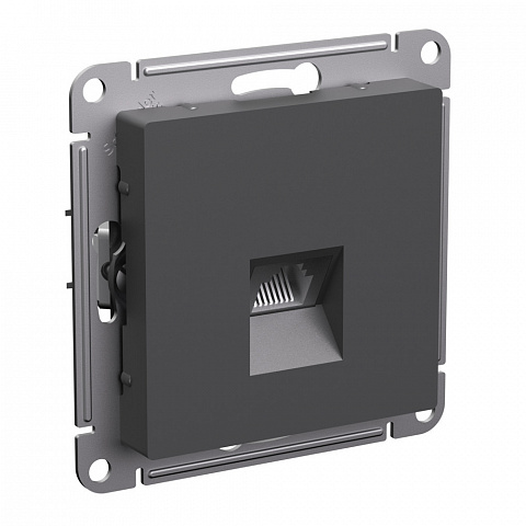 Systeme Electric AtlasDesign Базальт Розетка компьютерная RJ45, кат. 6A, механизм