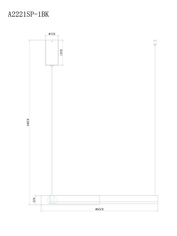 Подвесная люстра ARTE Lamp A2221SP-1BR