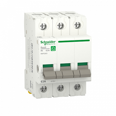 Schneider Electric RESI9 Выключатель нагрузки (мод. рубильник) 63А 3P