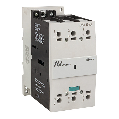 EKF Averes Контактор КМЭ 100А 230В АС