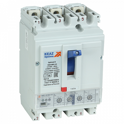 КЭАЗ Выключатель автоматический OptiMat D250N-MR1-У3