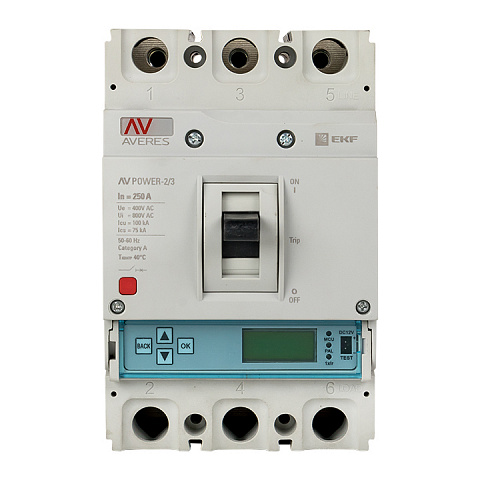 EKF Averes Автоматический выключатель AV POWER-2/3 250А 50kA ETU6.0