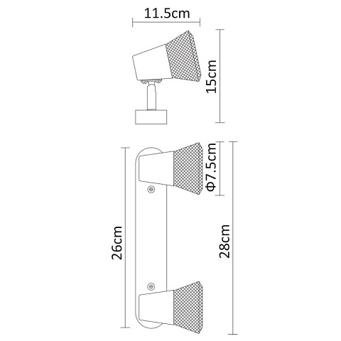 Спот ARTE Lamp A9268AP-2WH