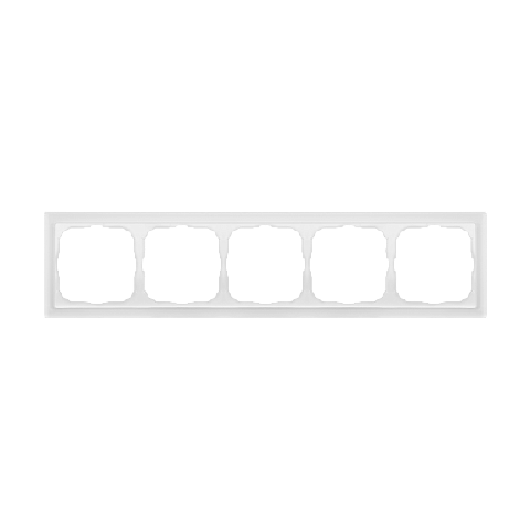 Systeme Electric ArtGallery Pure Органическое стекло Белый Рамка 5-ая