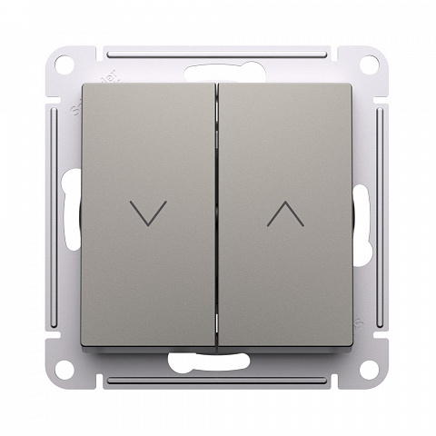 Systeme Electric AtlasDesign Шампань Выключатель 2-клавишный жалюзи, 10А, механизм