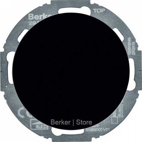 Berker R.classic Черный Универсальный поворотный диммер (R, L, C, LED)