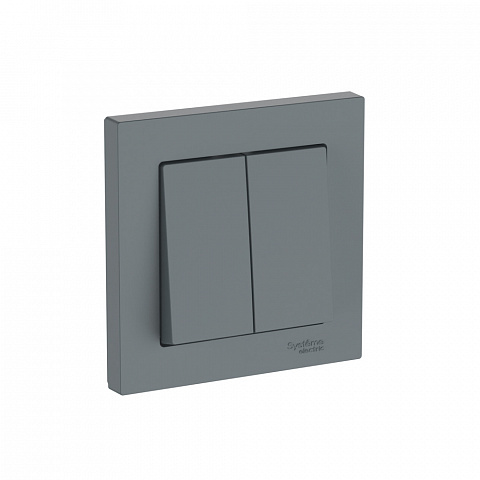 Systeme Electric AtlasDesign Грифель Выключатель 2-клавишный, сх.5, 10АХ, в сборе, быстрозажим. клем.