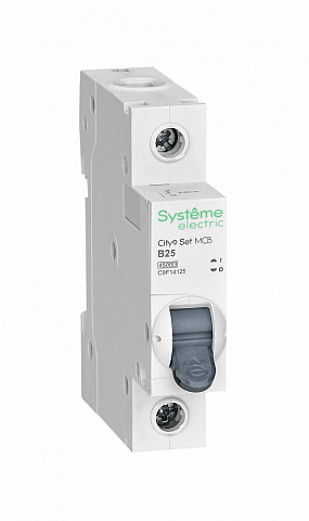 Systeme Electric City9 Set Автоматический выключатель (АВ) B 25А 1P 4.5kA 230В