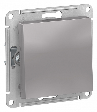 Systeme Electric AtlasDesign Алюминий Выключатель 1-клавишный 2-полюсный, 10А, механизм