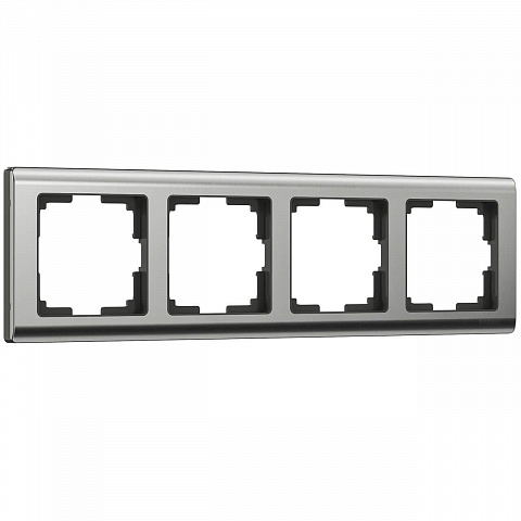 Рамка на 4 поста Werkel Metallic глянцевый никель W0041602 4690389159046