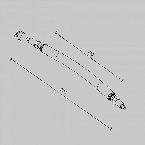 Гибкий коннектор Maytoni Technical Accessories for system Axity CA005FC-B