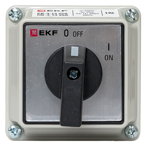 EKF PROxima Переключатель кулачковый ПК-3-13 25А 3P "ВКЛ-ВЫКЛ" IP54