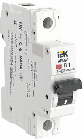 IEK ARMAT Автоматический выключатель M06N-DC 1P B 1А