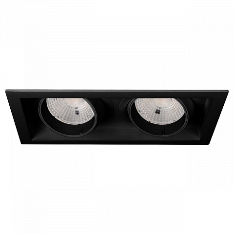 Светильник MS-VORTEX-BUILT-S250x140-2x30W Warm3000 (BK-BK, 50 deg, 230V) Arlight 058448