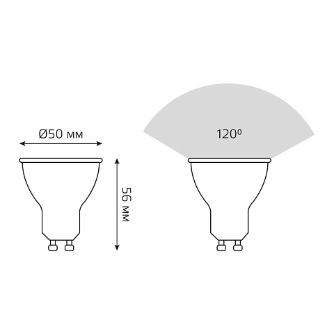 Светодиодная лампа Gauss 101506205-D