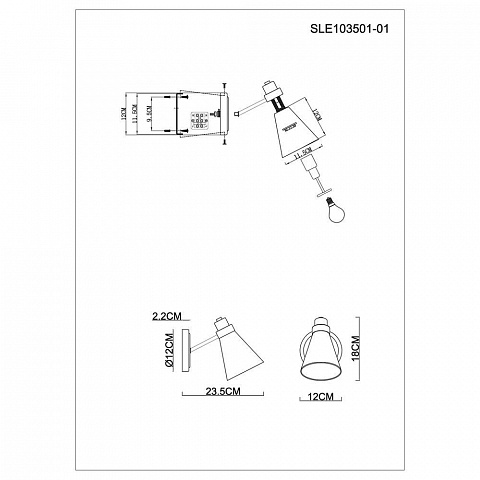 Бра Evoluce SLE103501-01